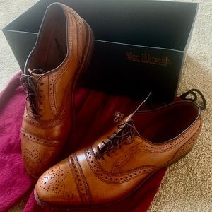 Allen Edmonds Stranded Cap-Toe in Tan